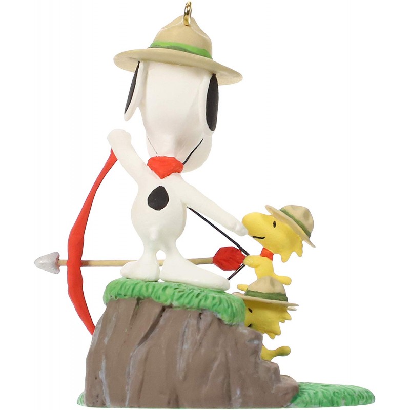 SNOOPY HALLMARK KEEPSAKE PEANUTS BEAGLE SCOUTS PRACTICE, SNOOPY ARCHERY ...