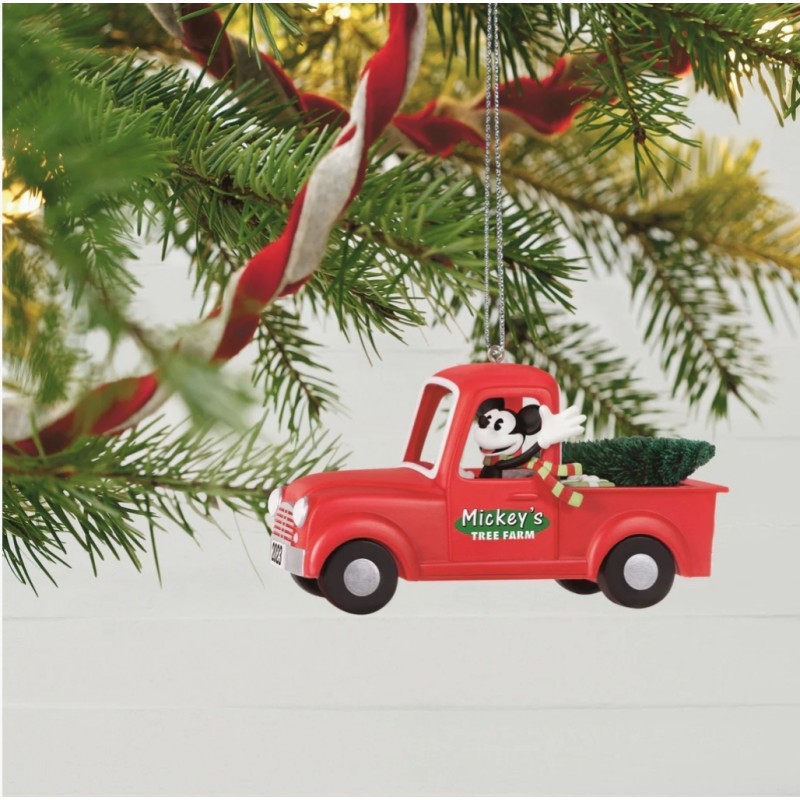 DISNEY HALLMARK KEEPSAKE MICKEY'S TREE FARM ORNAMENT 2023