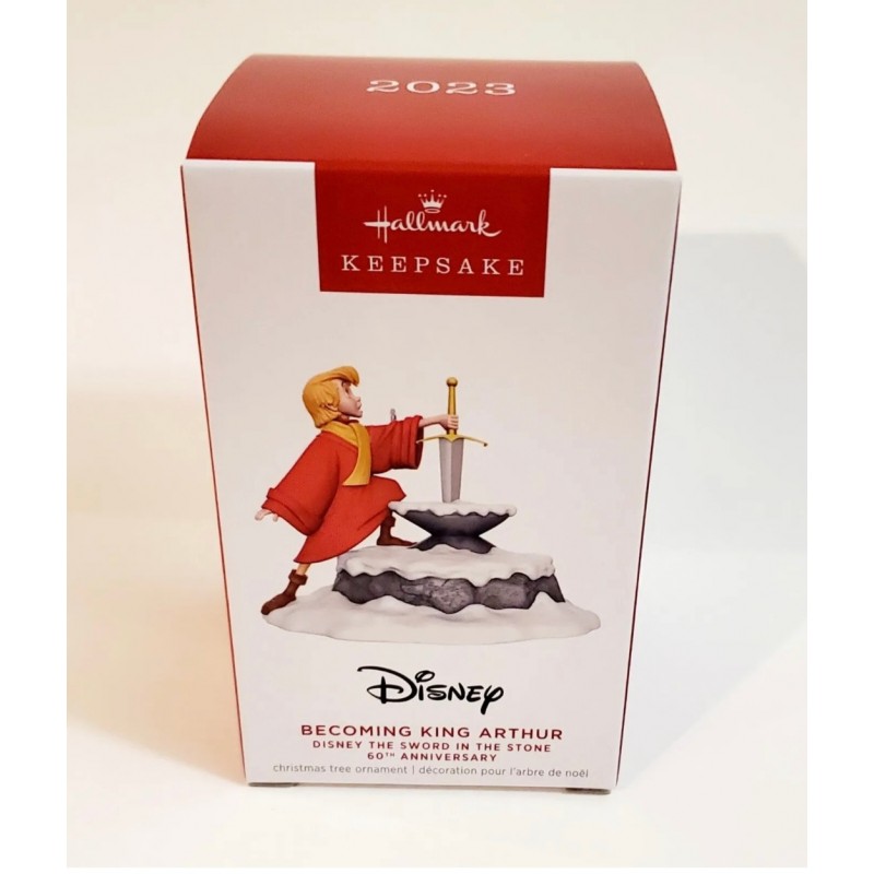 DISNEY HALLMARK KEEPSAKE BECOMING KING ARTHUR ORNAMENT 2023